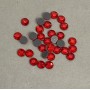 Red glue-on rhinestones, 6 mm diameter, 180 g pack (±)