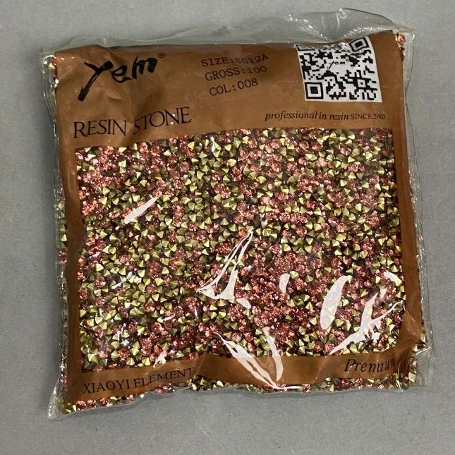 Pink rhinestones, 3 mm diameter ±, packaged 105 g