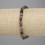 Tourmaline Faceted Bracelet 5-6×5-6 mm, 5 mm ±, length 18 cm ± stretch