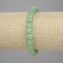 Peridot bracelet, faceted cube beads, 7x7 mm, length 18 cm ± stretch