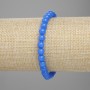 Apatite Bracelet with Smooth Round Beads, 6 mm Diameter, 18 cm Length ± Stretch