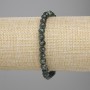 Seraphinite Bracelet with Faceted Beads, 6 mm Diameter, 18 cm Length, Stretch