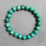 Variscite Bracelet, Smooth 8 mm Beads, 18 cm Stretch