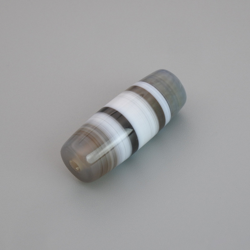 Bead-insert made of natural agate 22.5–25×9.5 mm ± (assorted sizes)