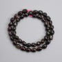 Garnet beads, tumbled 9-11×7-9 mm ±, length 39 cm on thread