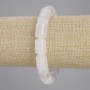 Rock Crystal Cylinder Bracelet, diameter 14x10 mm, length 18 cm ± stretch