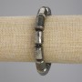 Pyrite Cylinder Bracelet, diameter 14×10 mm ±, length 18 cm ±, stretch bracelet
