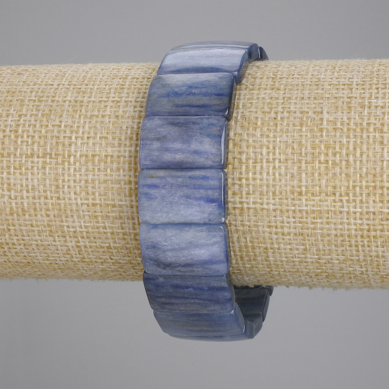 Natural Kyanite Bracelet with Smooth Links
