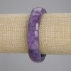 Charoite natural stone bracelet - chain-link, diameter 23×13 mm, 5 mm ±, length 18 cm ±, stretch