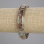 Moss Agate Bracelet, 15×12 mm Beads, Stretch Cord, 18 cm Length ±