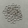 Spring-loaded Jump Ring, 6mm, Silver Metal, 1 kg Packaging