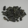 Decorative interior stone, unpolished green tourmaline (epidote) cut 10-28×5-9 mm ± (assorted sizes) (per 100 g ±)
