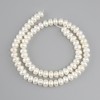 Freshwater Pearl Beads, diameter 6.5-7.5 mm, 5x4.5 mm ±, length 35 cm ± on a thread
