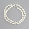 Freshwater Pearl Beads, diameter 8–8.5 × 4–5 mm, length 37 cm ± on fishing line