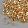 Pendant bail for sub-pendant, diameter 3 mm ±, length 7 mm ±, gold-tone metal, plating 18K+