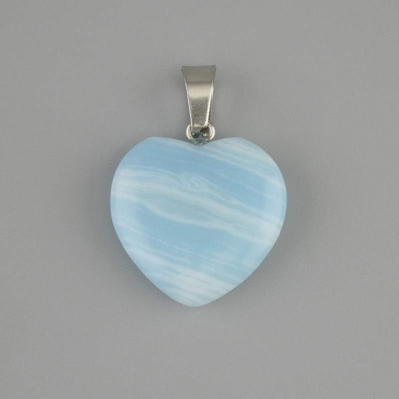 Heart Pendant Agate 20×20 mm ±, length 28 mm