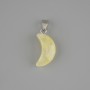 Crescent Citrine Pendant 20×9 mm ±, length 26 mm ±