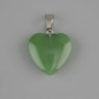 Heart Pendant with Jade 20×20 mm