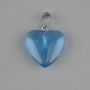 Heart-Shaped Pendant with Toned Quartz 20x20 mm ±, Length 30 mm ±