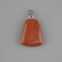 Pendant Red Jasper trapezoid 17×21 mm ±, length 30 mm