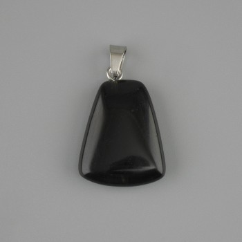 Agate pendant, trapezoid 17x21 mm+-, length 30 mm+