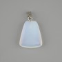 Moonstone Opalite Pendant, Trapezoid 17×21 mm ±, Length 30 mm ±