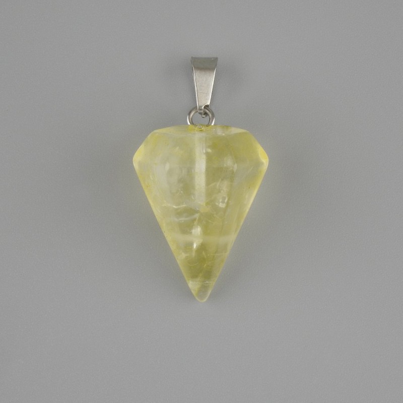 Pendant 'Pendulum' with Toned Glass 21×14×30 mm+