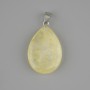 Drop Pendant with Tinted Glass, 18x26x34 mm+