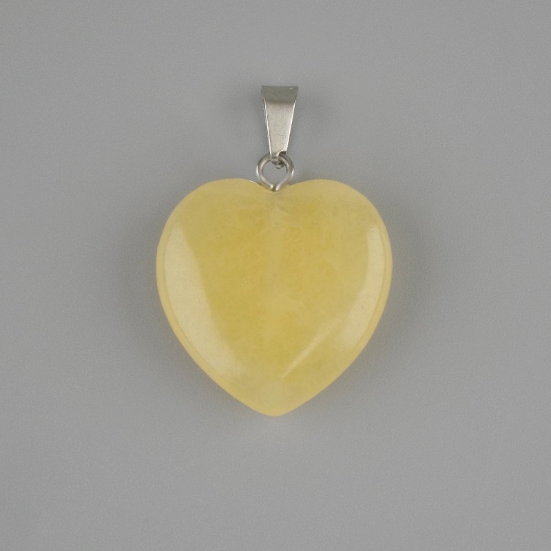 Pendant 'Heart' with Citrine 21×20×28 mm+