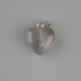 Heart Pendant in Smoky Agate 15×15×22 mm+