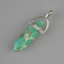 Variscite Hexagonal Crystal Pendant 30×8×41 mm+