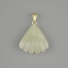 Shell Pendant Jadeite 20x20 mm ±, length 28 mm