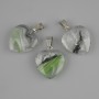 Heart Pendant in Clear Resin 21x21x30mm+