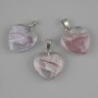 Heart Pendant (transparent resin) 20×21×30 mm+