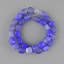 Agate brick beads 11-14, 5x8, 5-9 mm ±, length 38 cm ± on fishing line