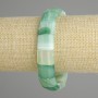 Agate bracelet with smooth links, diameter 15×13 mm ±, length 18 cm ±, stretch bracelet