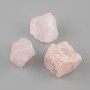 Souvenir interior stone Pink Quartz unpolished 30-38×28-33 mm ± packaging 100 g (Price per 100 g)