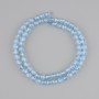 Topaz Beads, Faceted Grain, 5–5.5 mm diameter, 5x5 mm, length approx. 39 cm on a thread