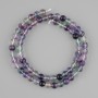 Fluorite Beads, Smooth Round, 6 mm Diameter, 40 cm Length on Thread