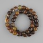 Agate barrel beads, 9×10 mm, 36 cm length on thread