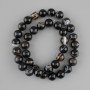 Eye Agate Beads, Smooth Round Beads, 10 mm Diameter, +/- 39 cm Length on Beading Wire