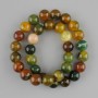 Beads Brazilian Agate Smooth Round Bead, 12 mm diameter, 39 cm length on a thread