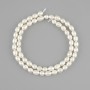 Natural freshwater pearl beads, 5.5–8 × 4.5–5 mm ±, length 35 cm ±