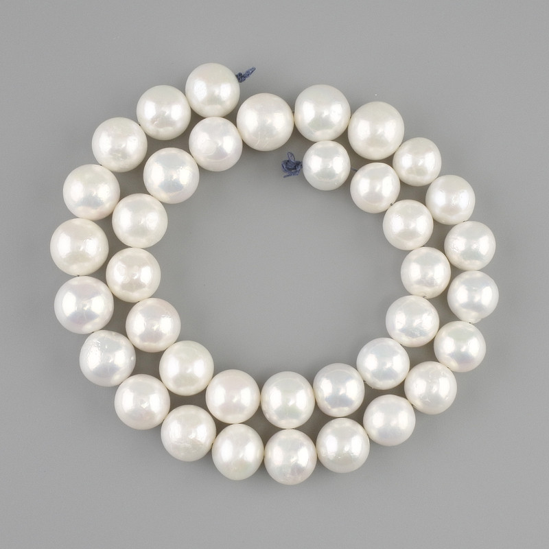Natural River Pearl Beads, 10–11.5 mm, length about 40 cm