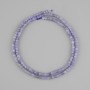 Sapphire beads, faceted cube-cut, 2.5×2.5 mm, 39 cm strand ±