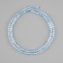 Faceted Topaz Beads, Cube-Shaped, 3×3 mm diameter ±, 39 cm length ±