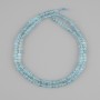 Faceted Topaz Beads, Cube-shaped, diameter about 2×2.5 mm, length about 39 cm+