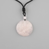Tree of Life Pendant with Pink Quartz, diameter 36 mm ± on a black cord with a drawstring, length 78 cm+
