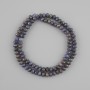 Sapphire Beads, Natural Gemstone, Faceted Rondelle, Diameter 5x4 mm, Length 39 cm