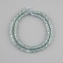 Jadeite Cylinder Beads, diameter 5-5 mm, 5x5 mm ±, 3 mm seed beads ±, length 39 cm ±